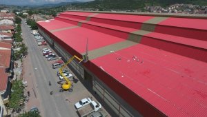 Çan Belediyesi kapalı Pazar yeri güçlendiriliyor