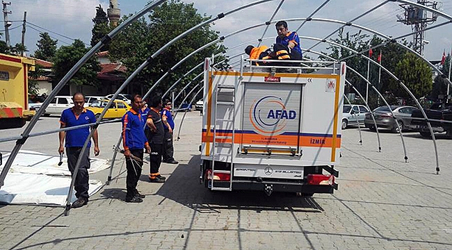 Çanakkale AFAD Manisa'daki Deprem Bölgesinde