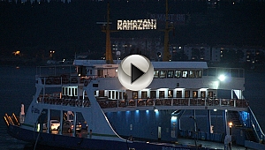 Çanakkale Boğazı Ramazan'a ışıl ışıl girdi
