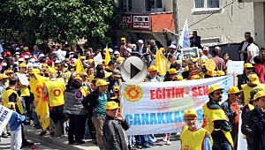 Çanakkale'de 1 Mayıs Korteji