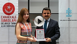 Çanakkale Destanı Tanıtım Merkezi'nden 1 milyonuncu ziyaretçiye plaket