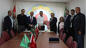 Çanakkale Sosyal Güvenlik Müdürü Hilmi Ercan Çanakkale Ziraat Odasına ziyaret