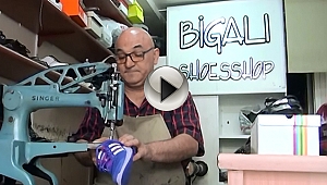 Eski ayakkabıları tamir ederek muhtaçlara dağıtıyor