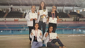 Hüseyin Akif Terzioğlu Orta Okulu Küçükler Bayan Yüzme Takımı Türkiye Finaline Yükseldi