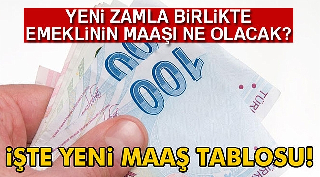 İşte yeni maaş tablosu!