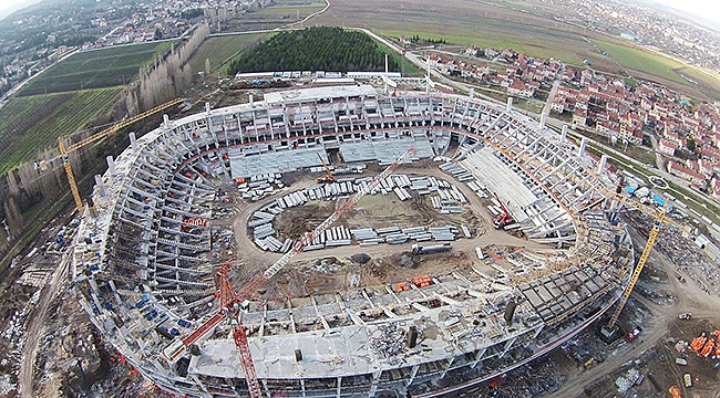 Karel Yapı Kocaeli stadının kaba inşaatını tamamladı