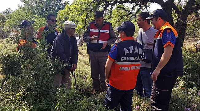Kaybolan Vatandaş Çanakkale AFAD Ekiplerince Bulundu