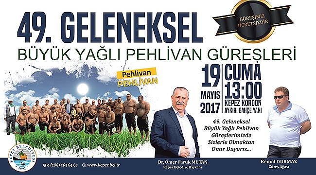 Kepez Belediyesi geleneksel yağlı güreşlerin 49.sunu düzenliyor.
