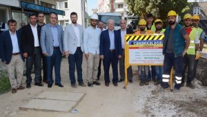 Lapseki'de doğal gaz hat döşeme çalışmaları başladı