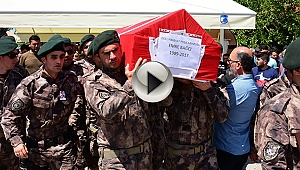 Organlarıyla 7 kişiye umut olan şehit polis göz yaşlarıyla uğurlandı