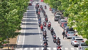  Şehit yakınları ve gaziler, 200 motosikletli ile Çanakkale'de