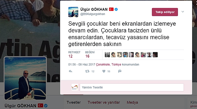 Başkan Gökhan'dan Sert Twitter