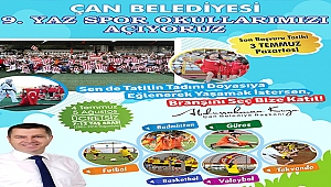 Çan Belediyesi 9. Yaz Spor Okulları Başlıyor