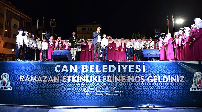 Çan Belediyesinden ruhları doyuran bir etkinlik daha!