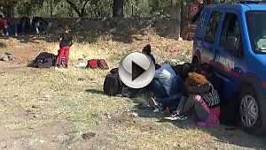 Çanakkale'de 59 göçmen Ege Denizi'ne açılamadan yakalandı!