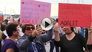  Çanakkale'de 'Adalet' Yürüyüşüne Destek İçin Önce Durdular Sonra Yürüdüler...