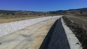 Çanakkale Eceabat Kilye Deresi taşkın kontrol inşaatı tamamlandı