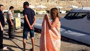 Denize Açıldılar, korku dolu dakikalar yaşadılar