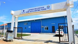 Lapseki'de içme suyu arıtma tesisi tamamlandı