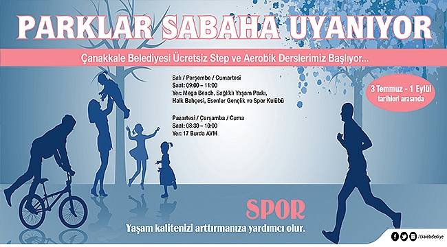 "Parklar Sabaha Uyanıyor"