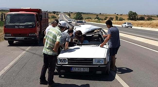 Ağaköy'de Kaza 2 Yaralı