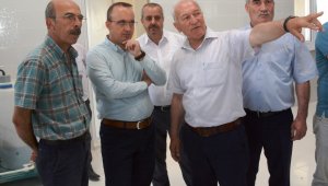 AK Partili Turan, Lapseki su arıtma tesisini gezdi