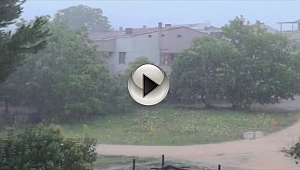 Biga'da Tarlaları Dolu Vurdu...