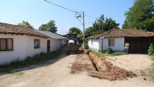 Biga'nın Çavuşköy Mahallesi de doğalgaza kavuştu