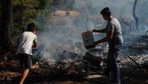 Çanakkale'de arazi yangını