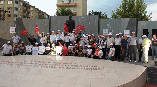 CHP Çan İlçe Örgütünden Adalet İçin Oturma Eylemi...