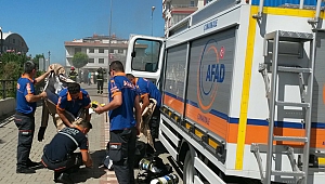 Araştırma Hastanesinde Çıkan Yangında AFAD Ekibi KBRN Ölçümleri Yaptı..