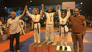 Bahar şenlikleri açık hava taekwondo marmara şampiyonası coşkulu bir kalabalık eşliğinde kordon boyunda yapıldı