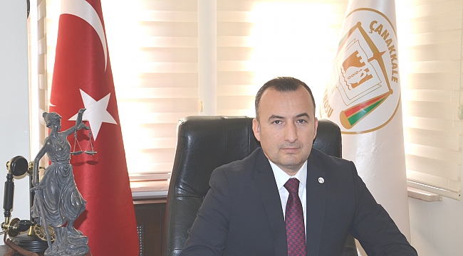 Çanakkale Baro Başkanı Av. Bülent Şarlan'ın 10 Ağustos Anafartalar Zaferi Mesajı