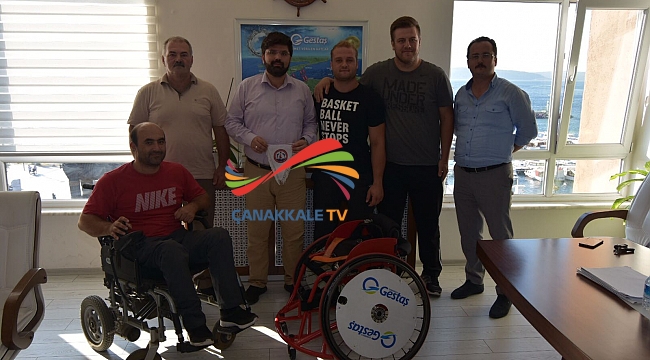 Çanakkale Boğazgücü'nün Yıldızı Davut Çalışkan'a Yeni Tekerlekli Sandalye...