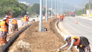 Çevre yolu güzelleştirme projesi tamamlanıyor