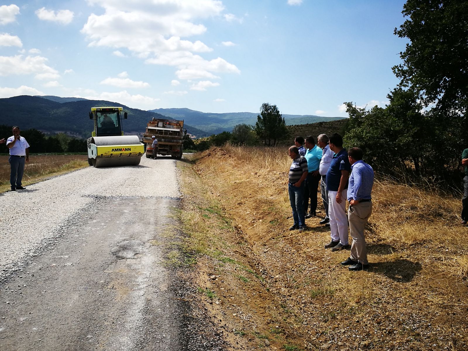 Genel Sekreter Lapseki İlçesindeki Yol Çalışmalarını İnceledi