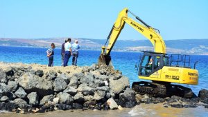 Lapseki'de kordon çalışmaları devam ediyor