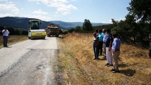 Lapseki'de yol çalışmaları