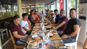 Termal Park'tan Çan Belediyesi güreşçilerine kahvaltı