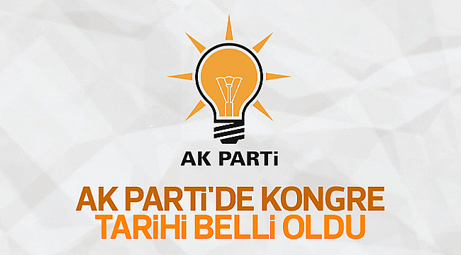 Ak Parti'nin Biga Kongresinin Tarihi Belli Oldu