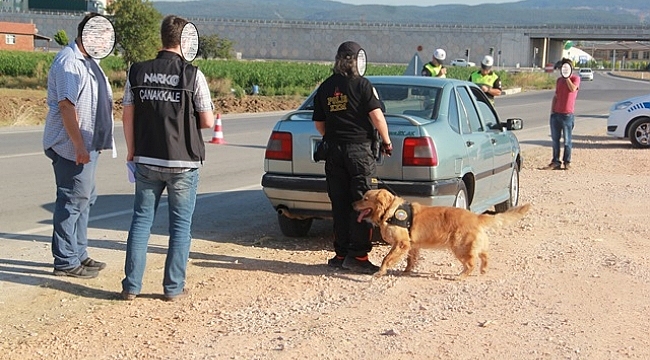 Biga'da Narkotik Köpeği ile Operasyon Başladı...