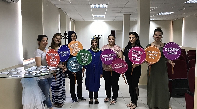 Biga Devlet Hastanesi'nde 217 gebe eğitim aldı