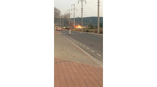 Çanakkale Açık Cezaevi'nde yangın çıktı.
