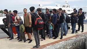 Çanakkale'de 56 Kaçak Göçmen Yakalandı