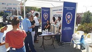 Çanakkale İl Emniyet Müdürlüğü öğrencileri ' İlk Adımda, Dost Eli' standıyla bilgilendirdi