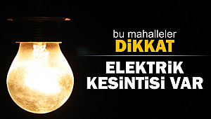 Elektrik Kesintisi…