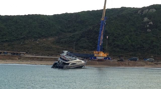 Lüx Yat Aksaz'da Karaya Oturdu...
