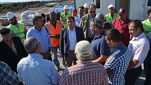 Vali Tavlı Yukarıköy'de incelemelerde bulundu