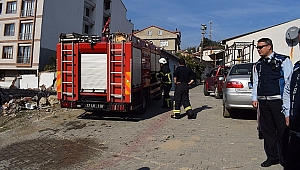 Bademlik Mahallesinde Korkutan Yangın