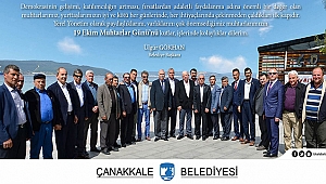 Başkan Gökhan'dan Muhtarlar Günü Mesajı...